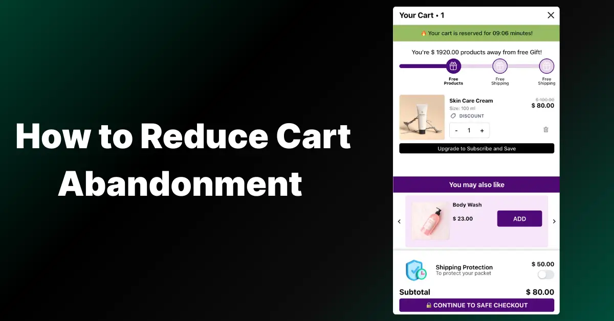 How to Reduce Cart Abandonment by 25% with Cart Drawer Features