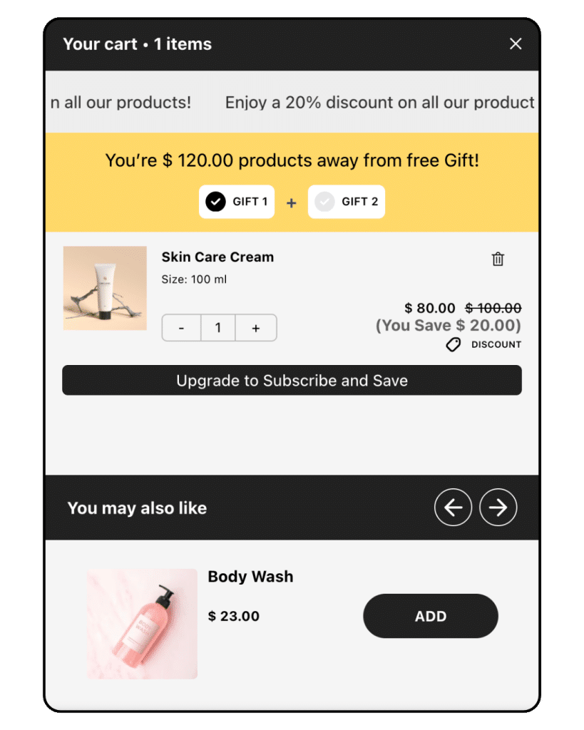 Turn one time buyers into subscribers