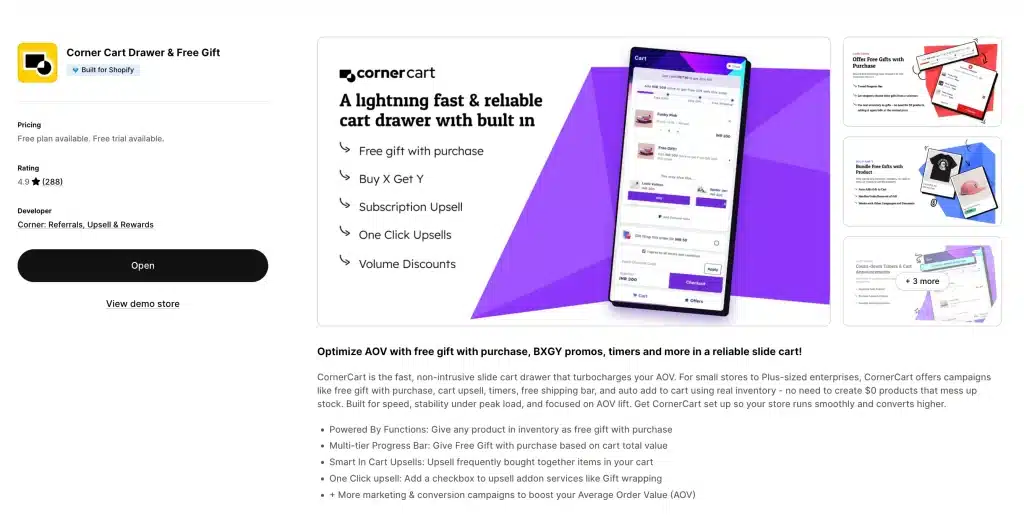 Corner Cart Drawer Free Gift