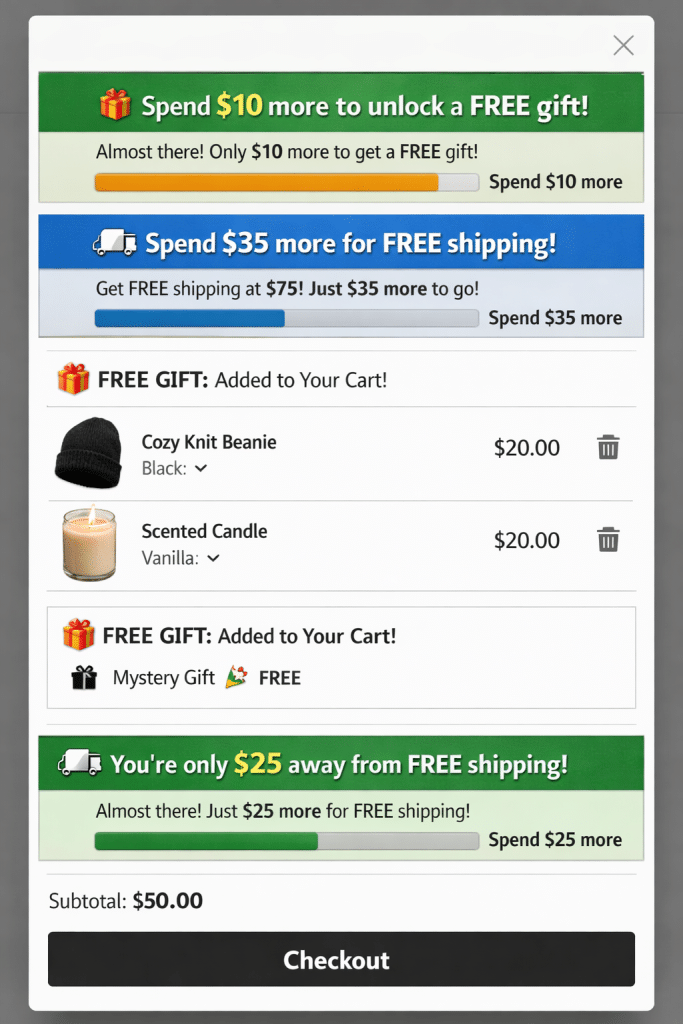 FREE SHIPPING BAR FREE GIFT BAR