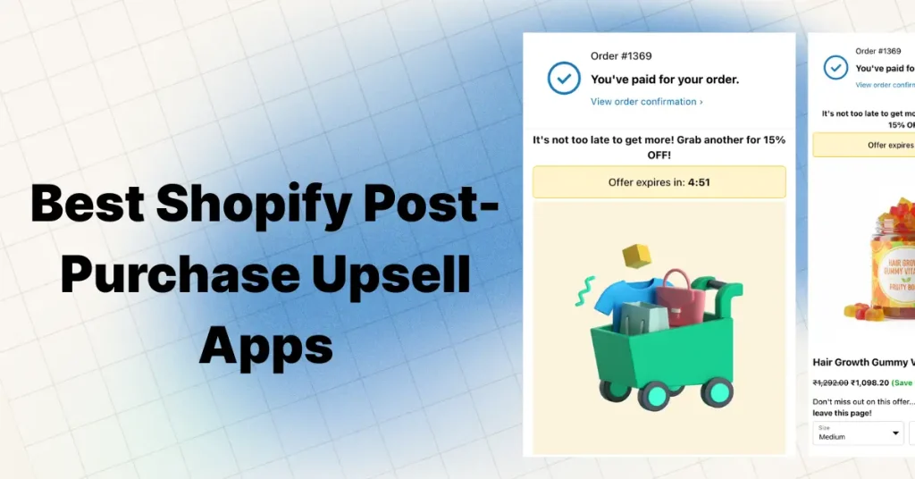 Best Shopify Post Purchase Upsell Apps in 2026 1 Order confirmation with upsell offer