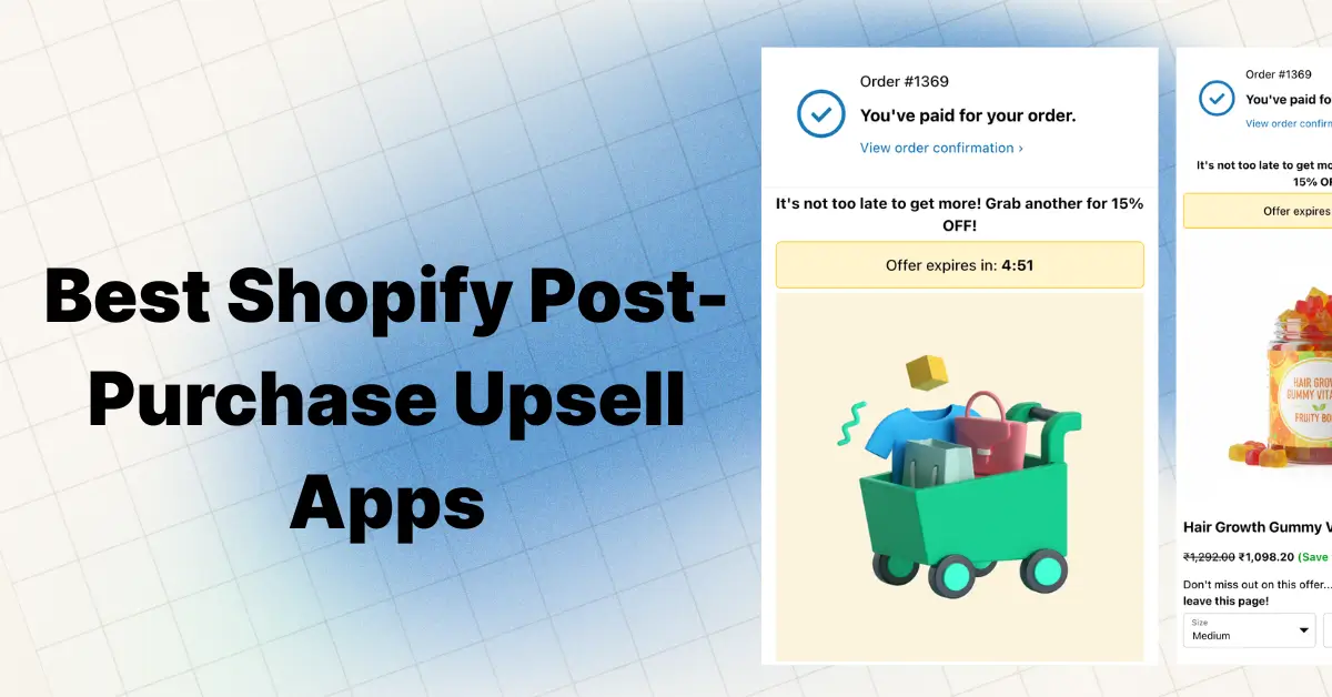 Order confirmation with upsell offer