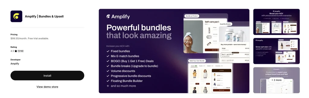 Amplify Bundles Upsell