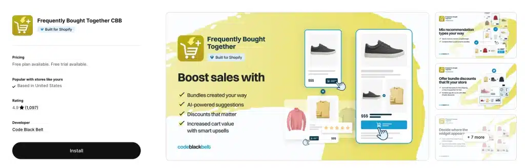 Frequently Bought Together CBB