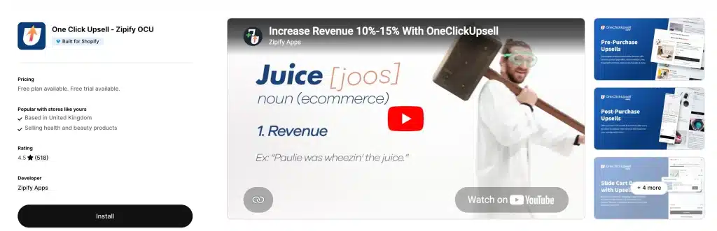 One Click Upsell ‑ Zipify OCU

