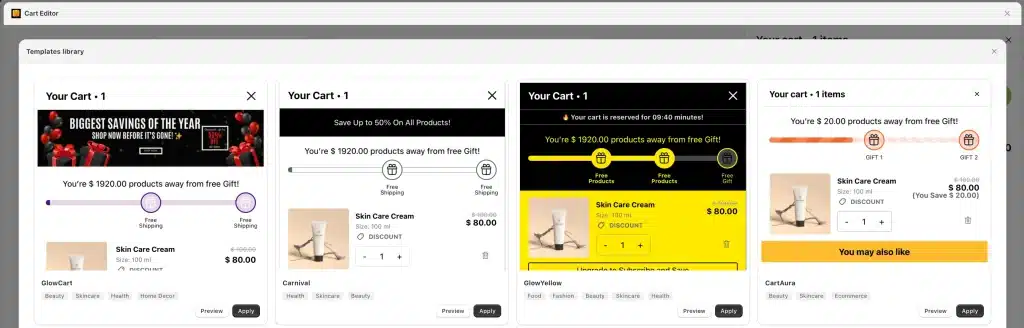 How To Replace Shopify Cart Page With Slide Cart Drawer (2026) 2 Shopify Cart Drawer Apps Design Template