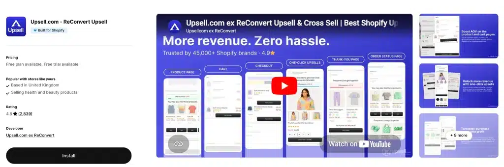 Upsell.com ‑ ReConvert Upsell