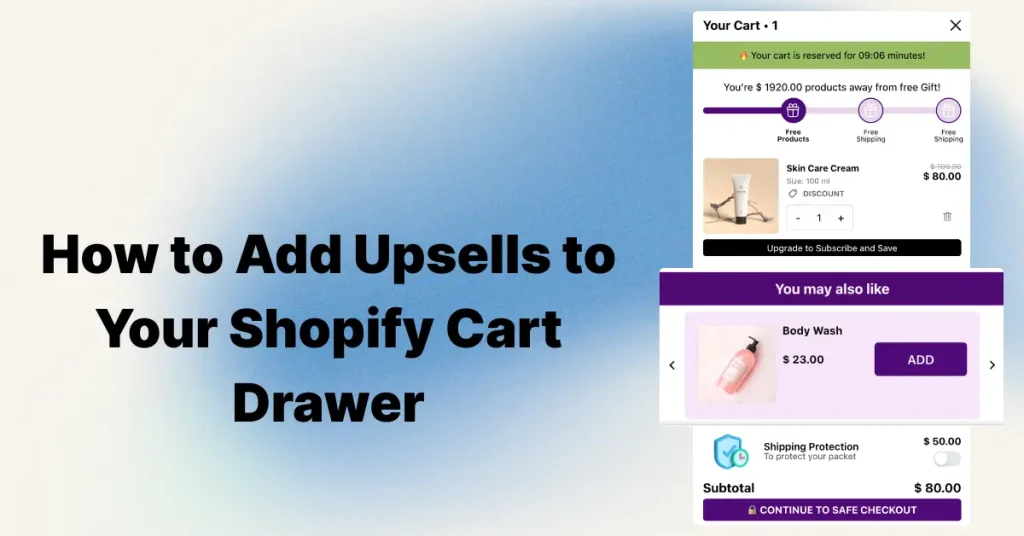 Add Upsells to Your Shopify Cart Drawer