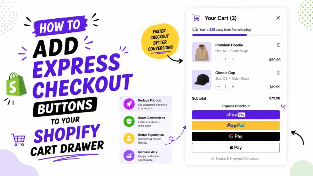 How to Add Express Checkout Buttons to Your Shopify Cart Drawer