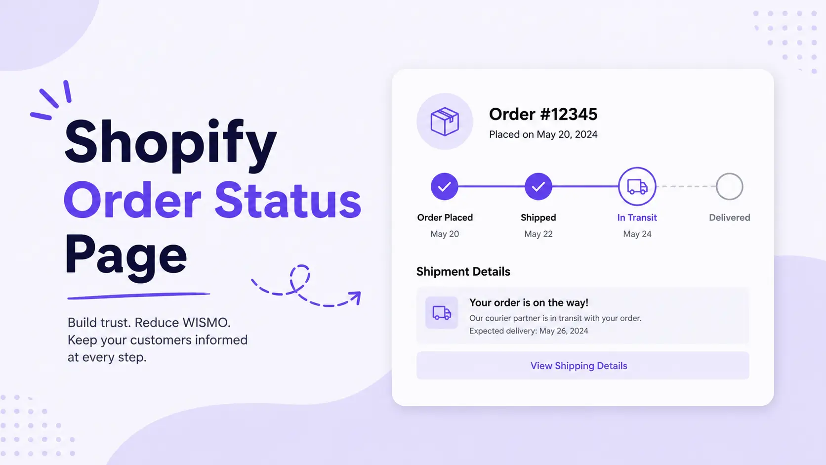 Shopify Order Status Page