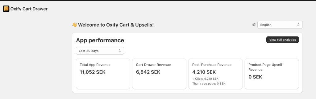 one of the merchant screenshot