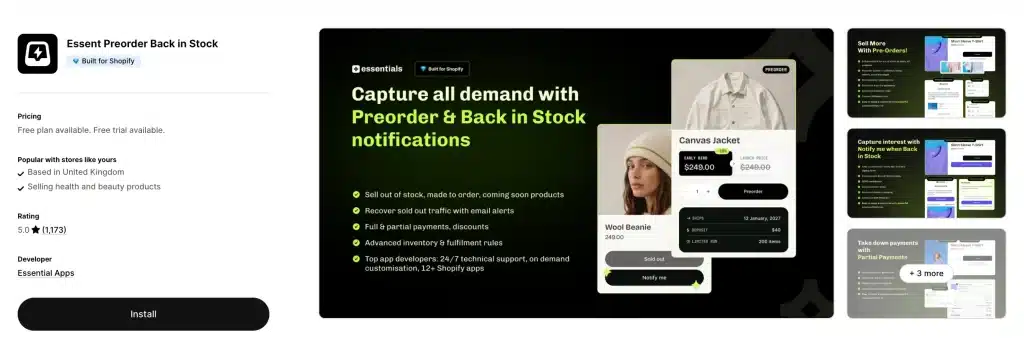 15 Best Back in Stock Apps for Shopify (2026) 5 Essent Preorder Back in Stock