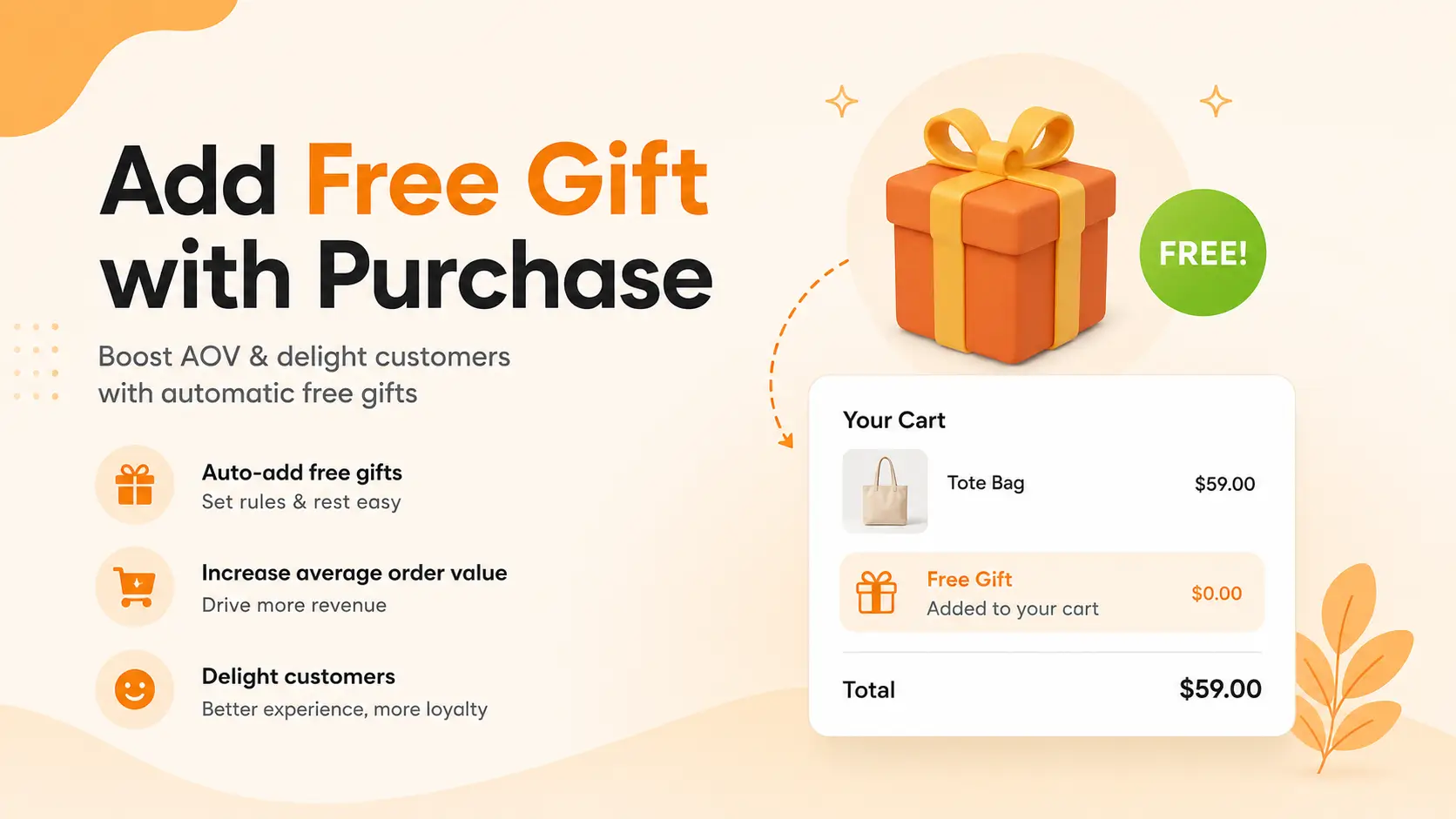 add free gift with purchase shopify