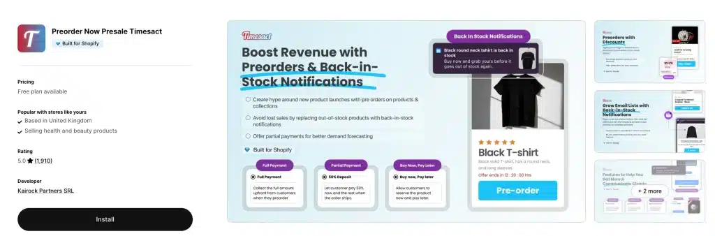 15 Best Back in Stock Apps for Shopify (2026) 4 Preorder Now Presale Timesact
