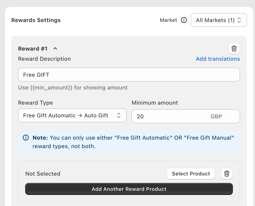 How to Add a Free Gift With Purchase on Shopify (2026 Guide) 3 Rewards Settings Oxify Free Gift