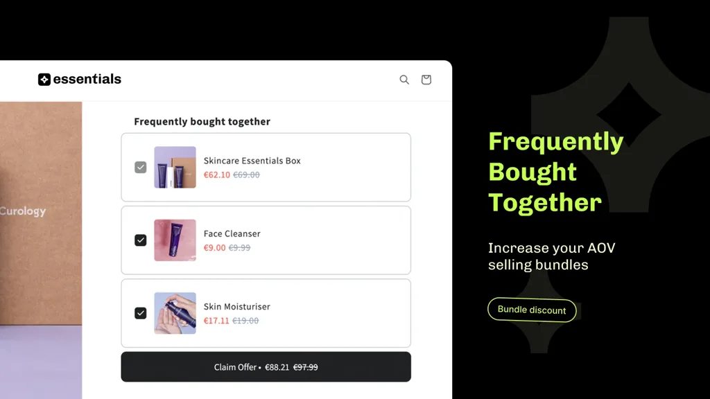 Essential Upsell and Cross Sell Shopify app listing