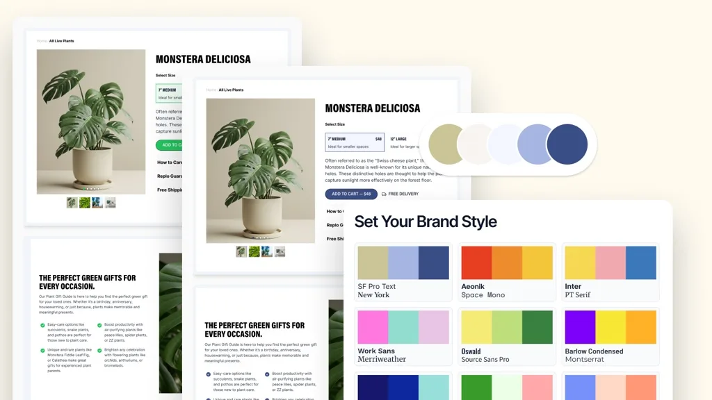 Replo Landing Page Builder Shopify app listing