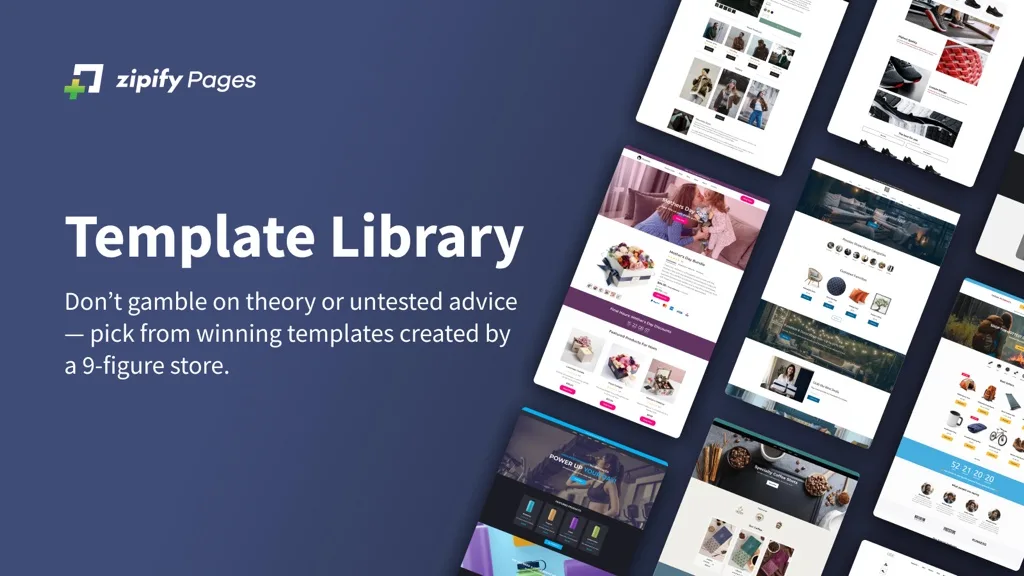 Zipify Landing Page Builder Shopify app listing
