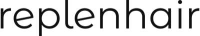 Replenhair logo — natural hair care brand for textured hair